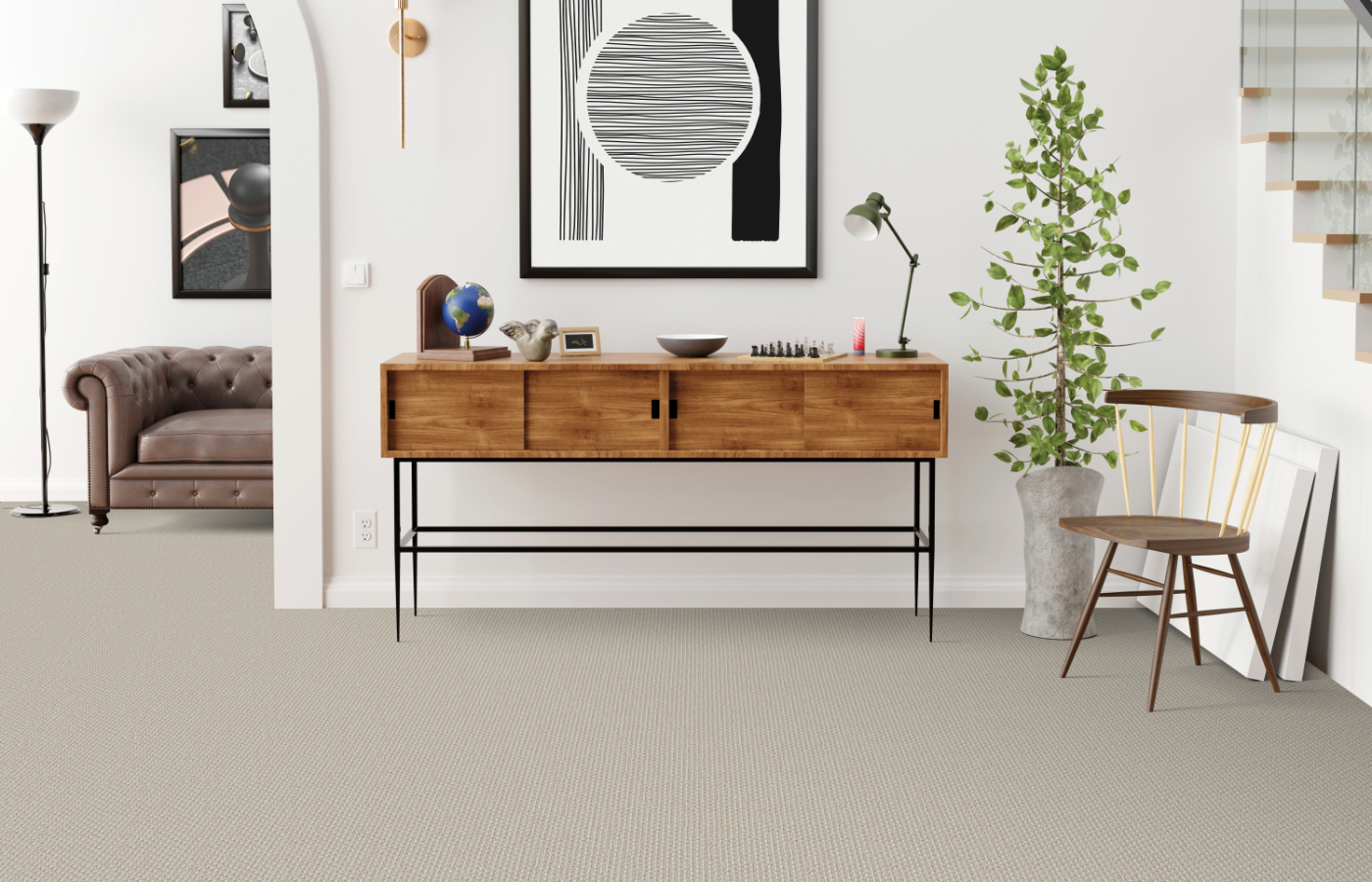 commercial carpet flooring installation in office