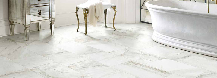 tile flooring in bathroom