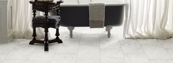 tile flooring in bathroom